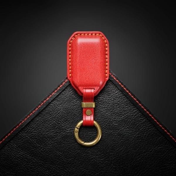 Suzuki Jimny Nodoma JC74W Key Front New Jimny 64 Spacia Custom Key XBEE Genuine Leather Smart Key Custom Dress Up Red 4 [smasol] Cover, End, Series,