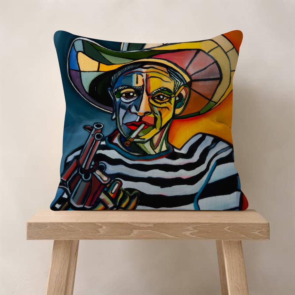 Painting art Picasso Cushion  Personalized Pillow Dust Cover Bedroom Kids Party Decoration Pillowcase Birthday Children Gift