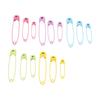 325Pcs 5 different colors 4 Sizes Assorted Safety Pins  Daily clothing, scarf and brooch matching