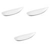 Setomonohonpo (Setomonohonpo) Set of 3 White Porcelain Bamboo-Shaped Long Plates [27 X 9.5 X 4.2 Cm] | Ceramic Long Plates
