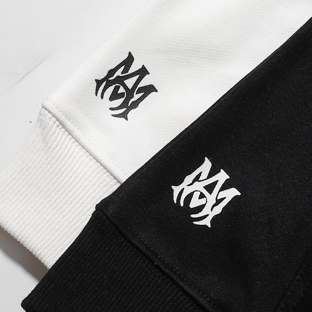 887 Amiri весна-осень свободная толстовка большого размера из тонкого высококачественного хлопка с капюшоном для пары