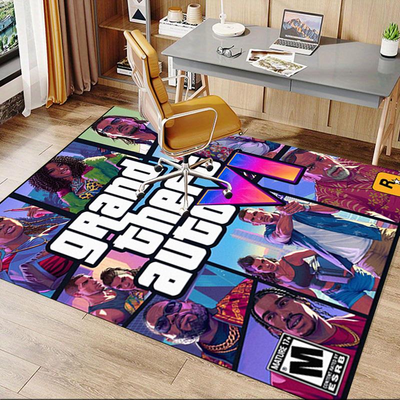 Gta Vi Adventure Carpet For Playroom Bedroom Living Room Sofa Home Decorkids Game Area Rug Nonslip Floor Mat