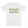 Unique Charli Xcx Brat T-Shirts for Men Crew Neck 100% Cotton T Shirts Brat Girl Summer Short Sleeve Tees Big Size Tops