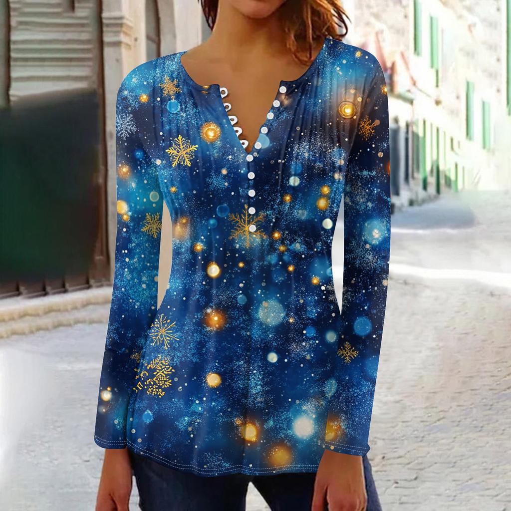 Рубашки с длинным рукавом для женщин, осенняя мода, нарядные повседневные блузки, модные плиссированные туники, топы для леггинсов, Рождество