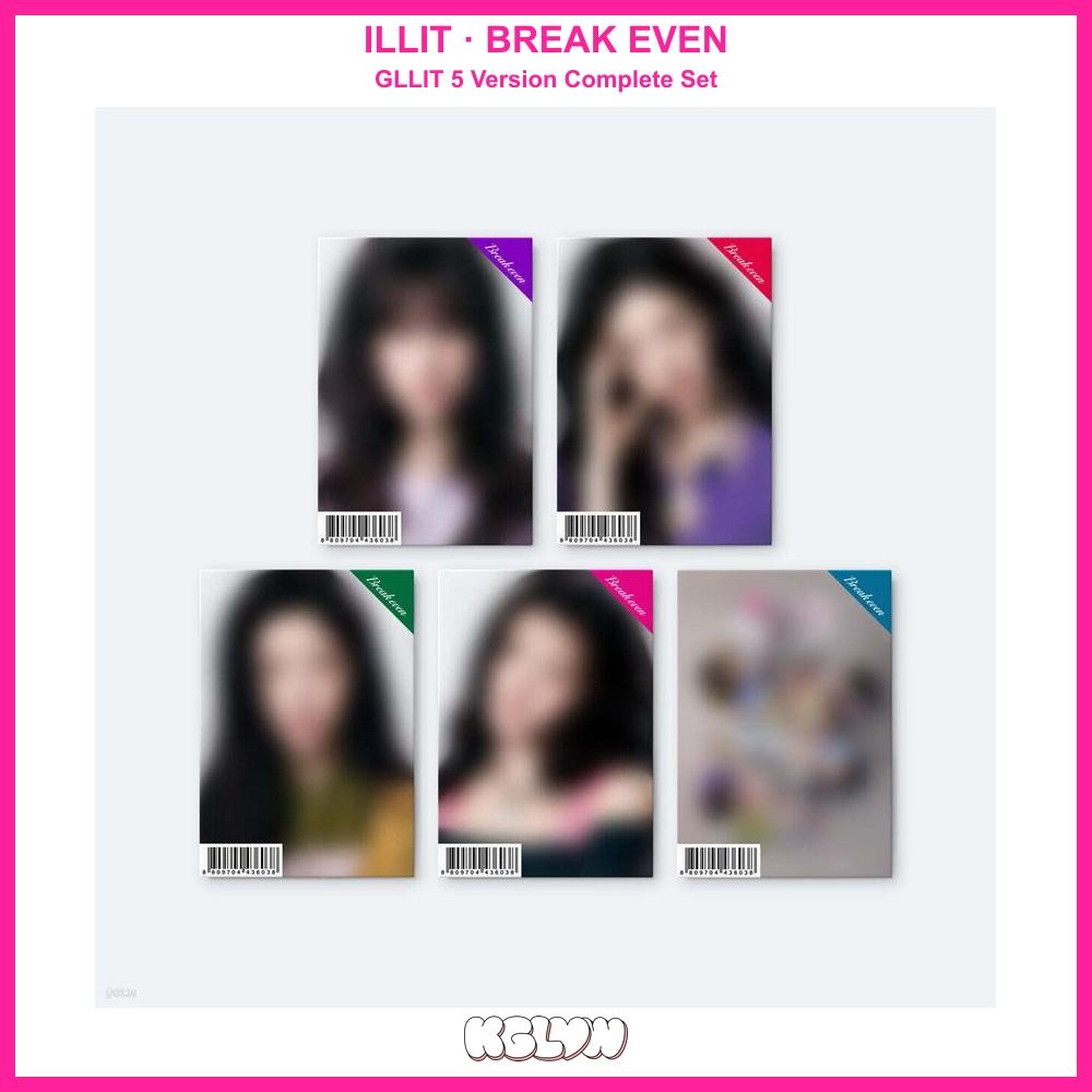 ПРЕДЗАКАЗ ILLIT BREAK EVEN GLLIT 5 Версия Полный Набор