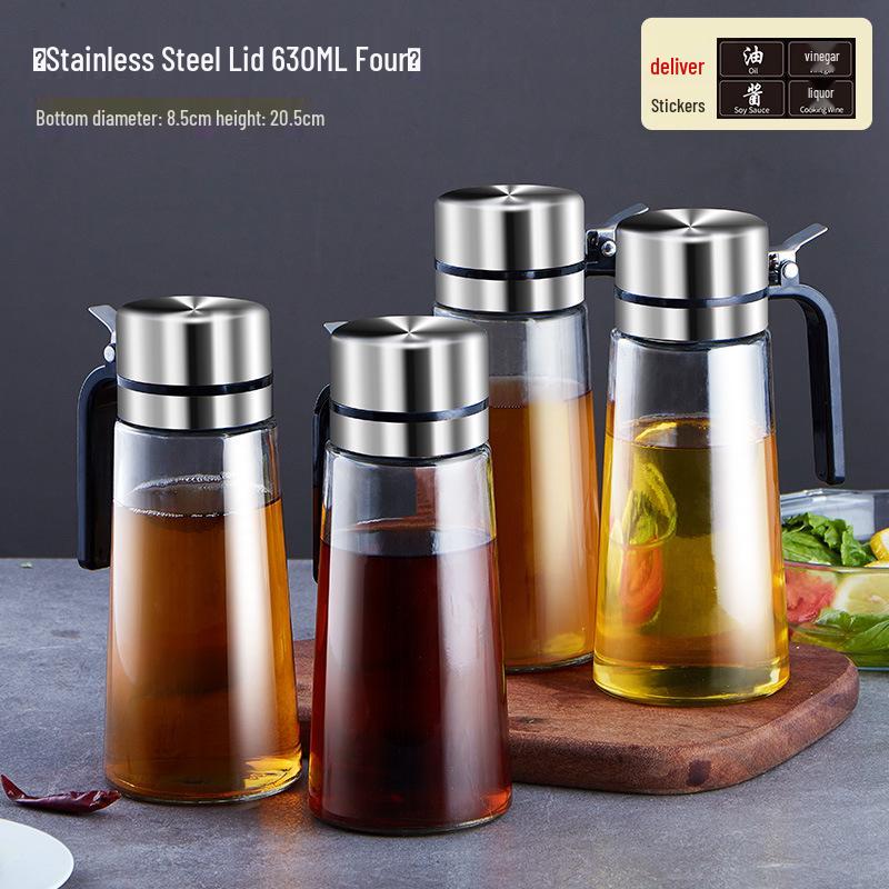 Набор герметичных бутылок для масла и уксуса из нержавеющей стали 304