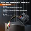 12V 3 Way Waterproof Relay Box Pre-Wired Fuse and Relay Box 3 Slot ATC/ATO Fuse Relay Block Universal Relay Panel for Automotive Fuses4