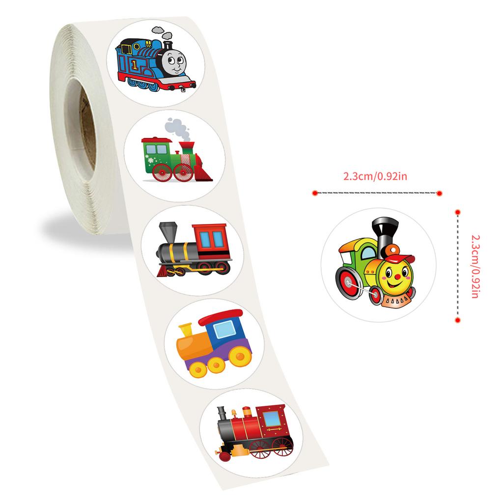 500 Stickers/roll New Cartoon Trainer's Tent Tape Decorative Suitcase Guitar Notebook Roll Tape
