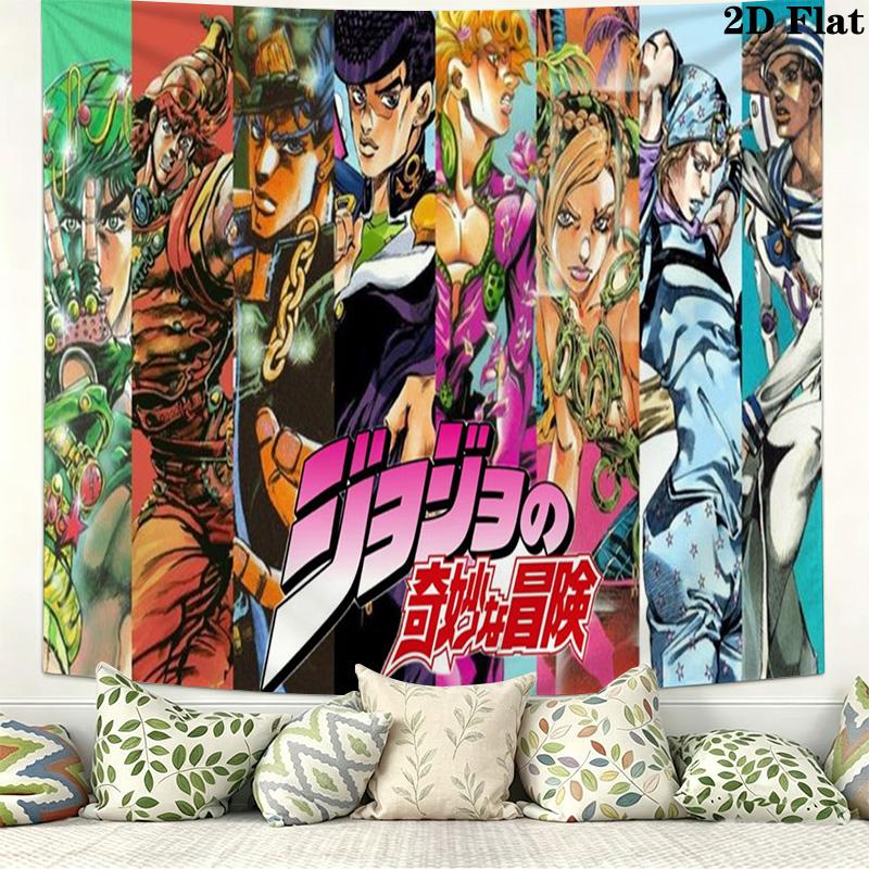 Эстетичное настенное панно JoJo, настенный гобелен, тканевое покрывало с принтом, декоративные гобелены для спальни, гостиной, домашнего декора