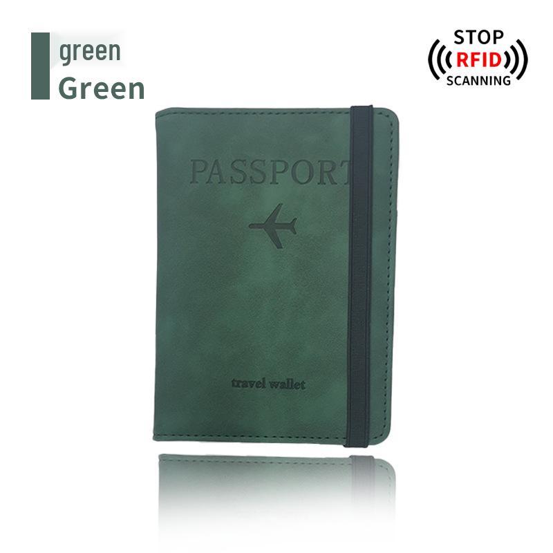 Набор: меняющий цвет держатель для паспорта из ПУ кожи и багажная бирка с RFID-защитой