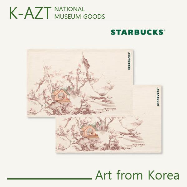Starbucks Exclusive Collaboration - “A House Surrounded by Plum Blossoms” Table Mat Set (2P) by Han-Chul Lee