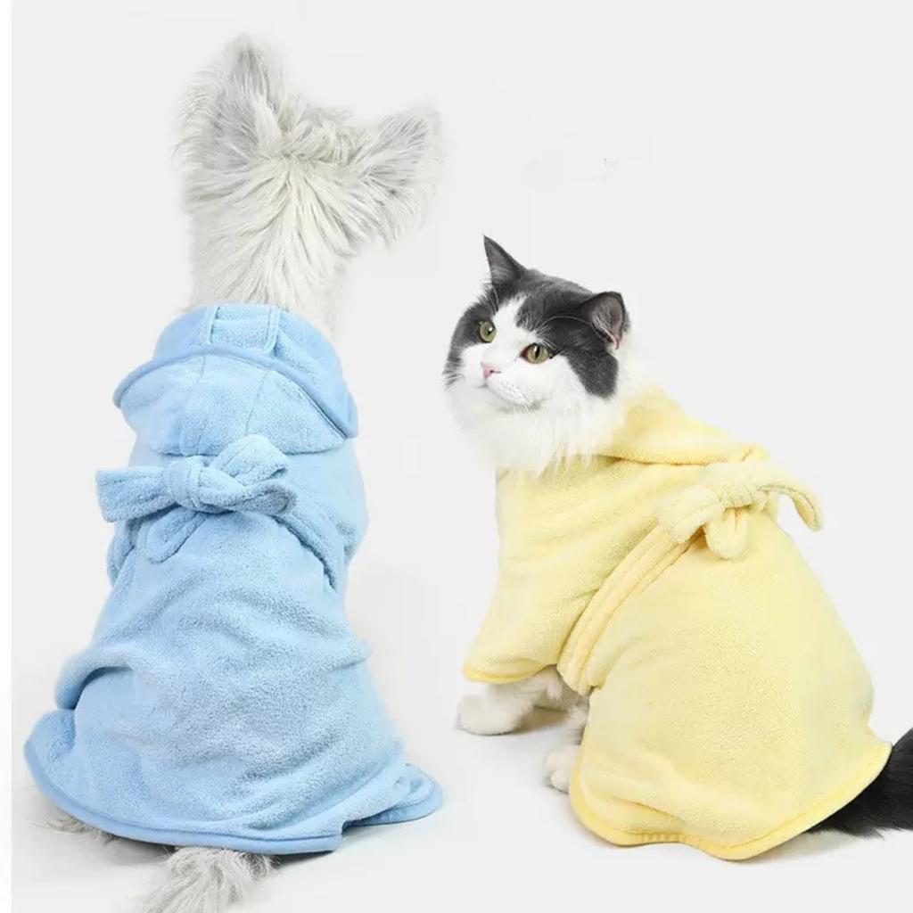 Dogs Can Wear Bath Towels, Dry Bathrobes, Thick Absorbent Towels, Teddy Bears, Schnauzers, French Fighting Cats In All Seasons