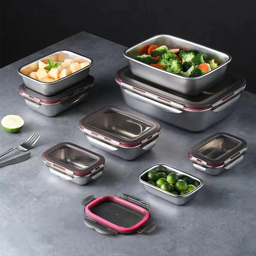 Leak-proof Food Storage Container Rust-Proof Freshness Container Portable Lunch Box Refrigerator