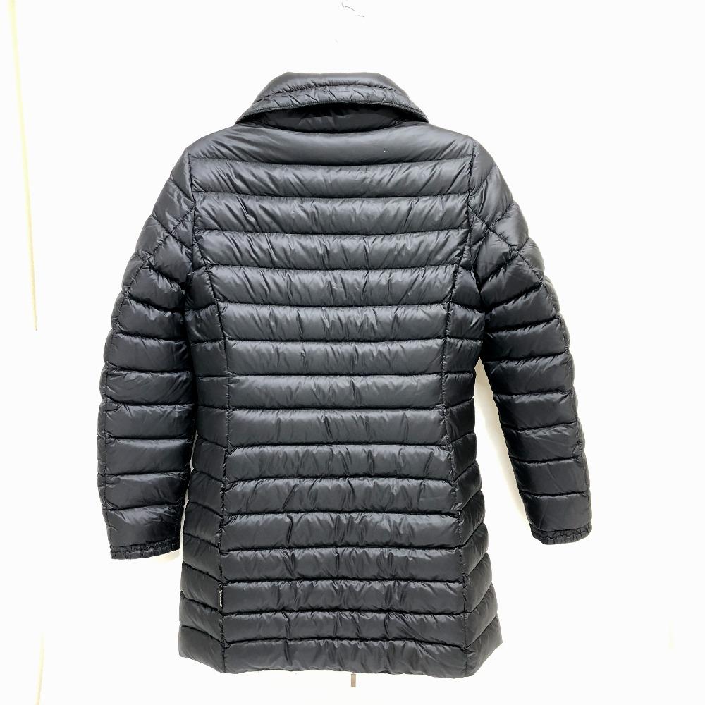 MONCLER logo Long Down Jacket Apparel Down jacket Nylon Black