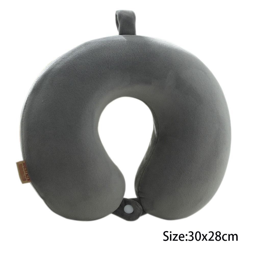 Polyester Solid Color Memory Foam Memory Pillow Ushaped Pillow Soft Comfortable Travel Neck Office Nap Pillow Memory Foam Pillow