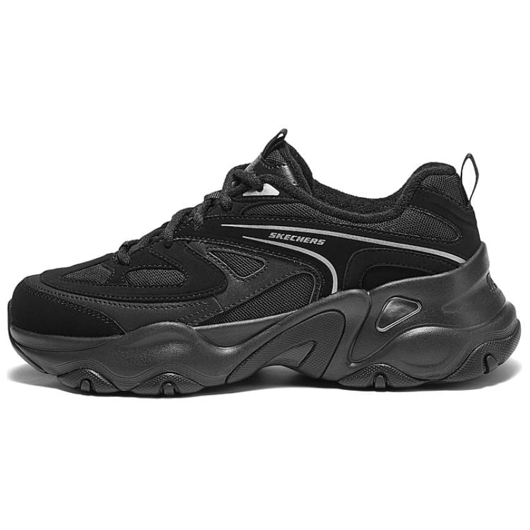 Skechers D'LITES 5.0 Амортизация Устойчивость к истиранию Дышащая Поддержка Легкий Увеличение роста 150522-BBK