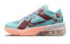 Lebron 18 Low Цветочная Амортизация, Износостойкие Низкие Детские Баскетбольные Кроссовки Сине-Красные DN4177-400