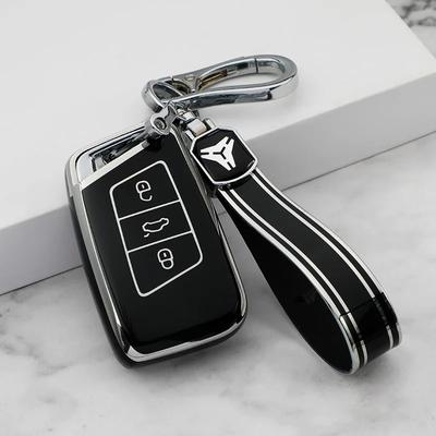 Чехол для автомобильного пульта-ключа для Volkswagen VW Passat B8 для Skoda Superb A7 TPU Покрытие Оболочка Держатель Брелок Аксессуары