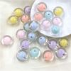 Transparent Outside Candy Color Beaded Material Fashion Inside Bracelet Necklace Accessories Acrylic Core Beads 10pcs DIY  Accessories