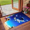Anti‑Slip Crystal Velvet Floor Rug, Astro Bot Design Carpet for Indoor Living Bedroom Home Decoration