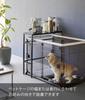 Yamazaki Jitsugyo Telescopic Pet Cage Top Rack Black X D26 X H67cm Tower Console Table Side Table 4087 Approx. W58.5-107