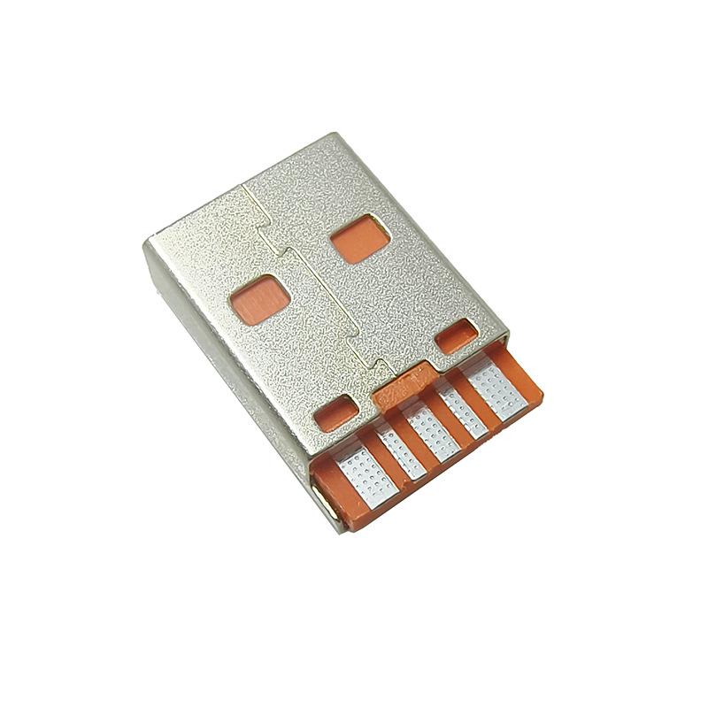 USB-коннектор оранжевый, 5-жильный, совместимый с Xiaomi: Высокоточный штекер для зарядного/кабеля данных