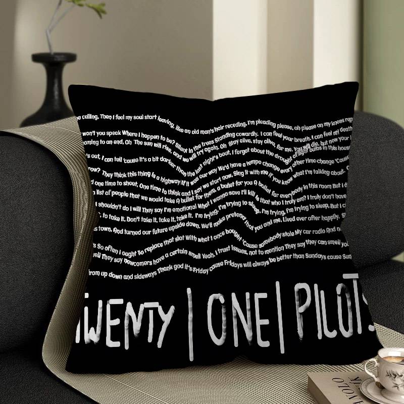 Pop Band T-Twenty One Pilots Cushion Cover Decorative Pillow Sofa Home Decor Case Pillow Cases