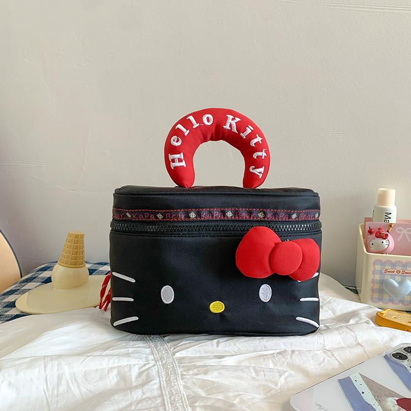 Мультяшная косметичка из ПУ Hello Kitty большого объема для ежедневного использования