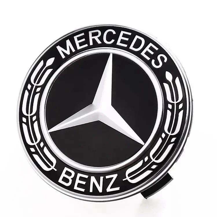 Car Sticker For Mercedes Benz 75MM Car Styling Wheel Center Covers Hub Caps Replacement For Mercedes Benz W211 W203 W204 W210 W1