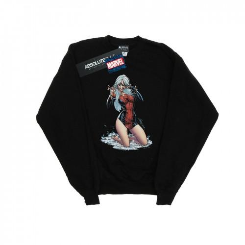 Marvel Mens Black Cat Spider Suit Sweatshirt