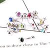 Surgical Steel Crystal Rhinestone Summer Bikini Jewelry Body Piercing Navel Bar Ring Belly Button