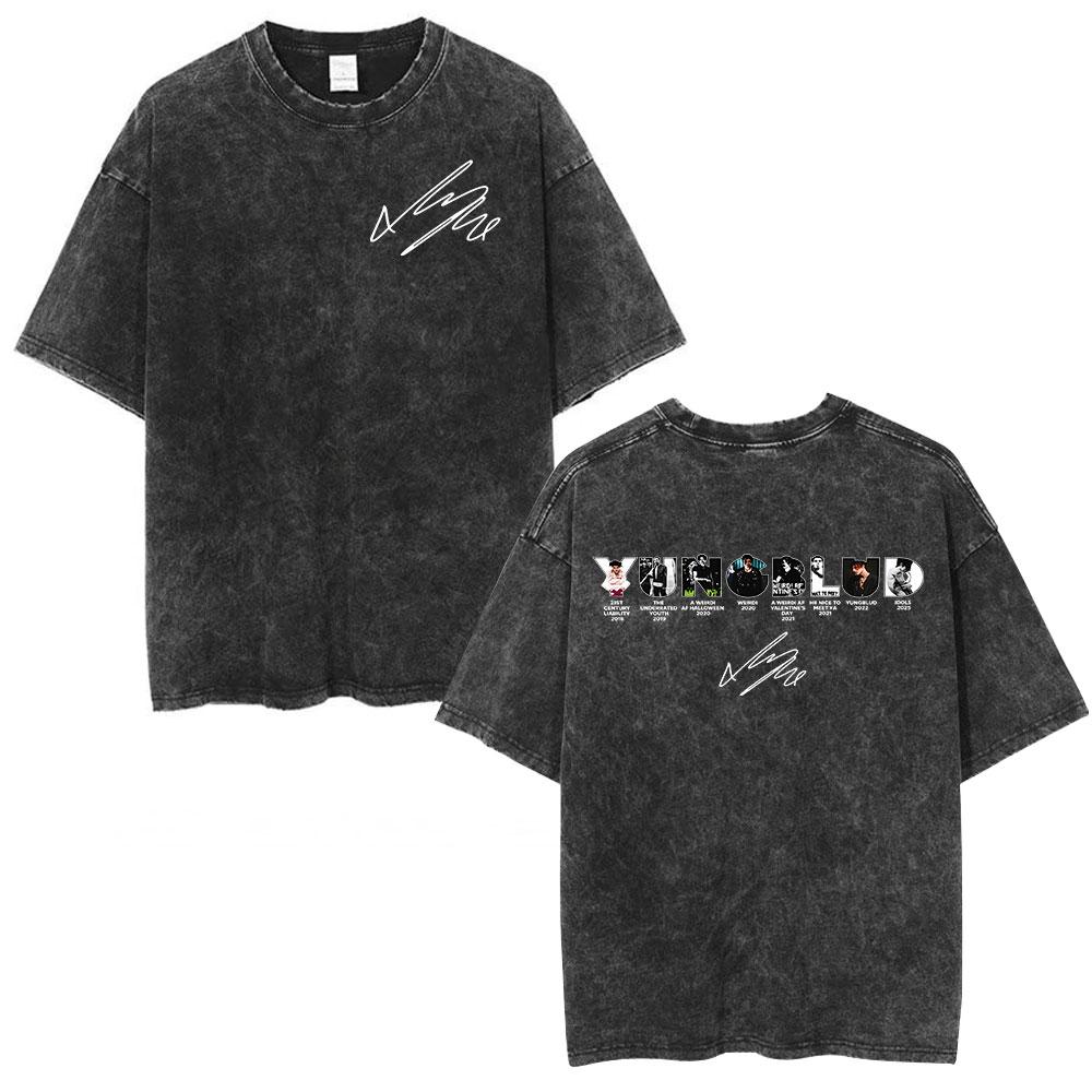 Yungblud IDOLS Album Tour  T Shirts Men Women Clothing Washed Vintage Short Sleeve Tshirts Oversized Casual Cotton Tshirt