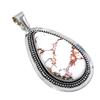 Wild Horse Gemstone Handmade 925 Sterling Silver Jewelry Pendant 2.88" SU-9949