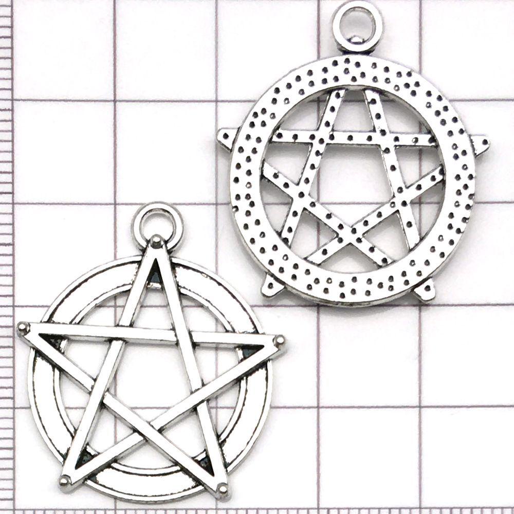 Смесь из 15 подвесок и шармов в виде серебряных звезд для создания браслетов и ожерелий своими руками