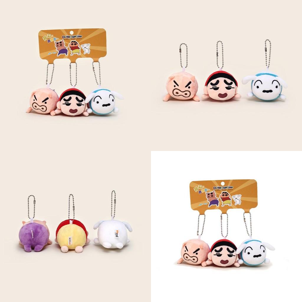 Crayon Shin Chan Plush Keychain Set With Stackable Characters For Kid And Collectors