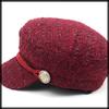 Морская кепка газетчика Going CZ311 [Белый Клык], Кепка, Девочковый, Стильный, Шляпа, На выход, Путешествия, Твид, Женская, (Вино)