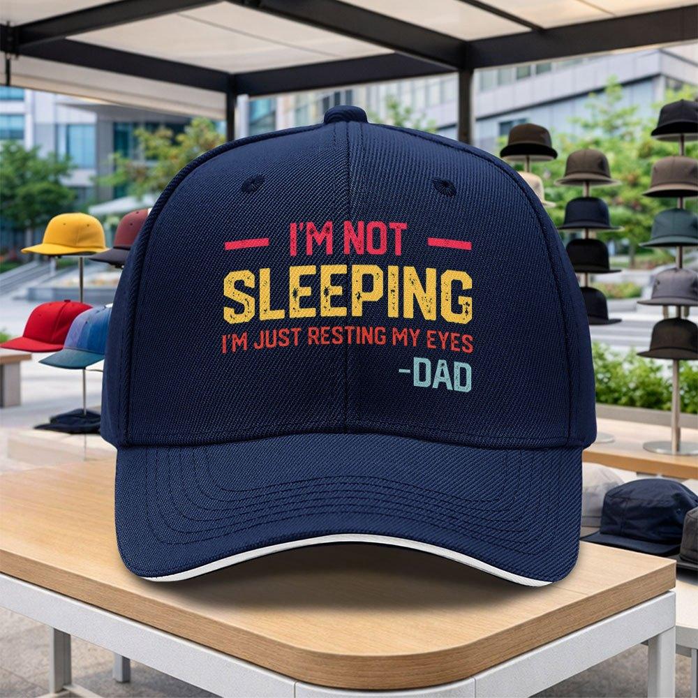 pc Funny Dad Quotes Baseball Cap with Humorous Sayings Adjustable Duckbill Hat Suitable for Outdoor Sports Cycling Music Fe