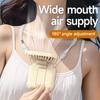 MINI Fan Foldable Desktop Fan Third Gear Adjustable Neck Fans Portable USB Recharge Outdoor Air Conditioner with Phone Holder