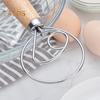 Danish Dough Whisk with Oak Handle Stainless Steel Flour Mixer Eggs Cream Mixing Rods Flour Cake Stirrer Kitchen Baking