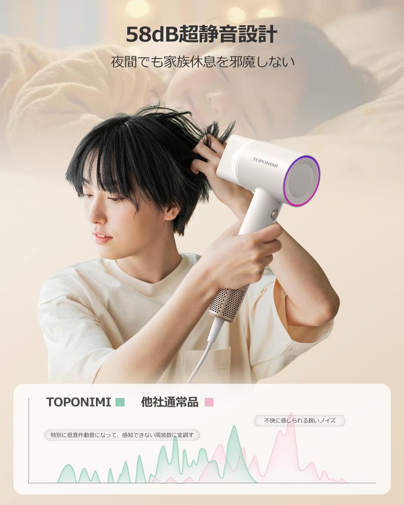 Фен для волос Большой воздушный фен Рейтинг популярности Фен 1200 Вт 100 В Бесщеточная технология двигателя 100 миллионов отрицательных ионов Высокая концентрация волос