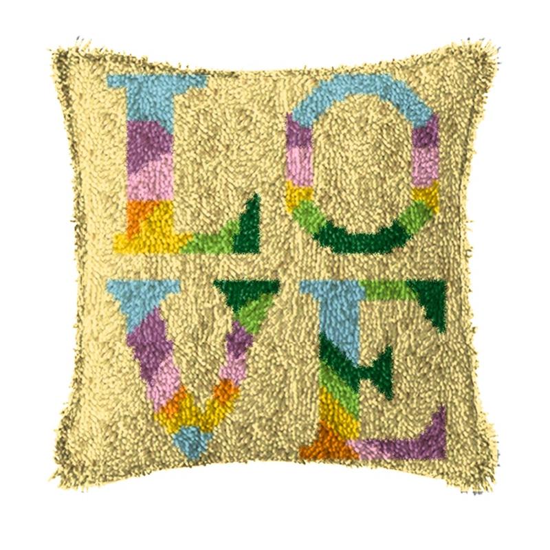 Вышивка Крючок для ковра DIY Ручная вязка Вышитая подушка Knooppakket Незаконченные наборы для ковра с крючком Смирна Пакет Ковер DIY
