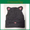 Embroidered Fashion Cat Beanie Warm Windproof Knitted Hat Outdoor Weather Cold
