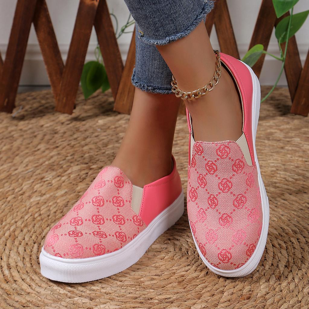 New Sneakers Women Canvas Flats Shoes Designer Shoes Female Slip-On Shoes Flats New Fashion Sneakers Plus Size Zapatos De Mujer
