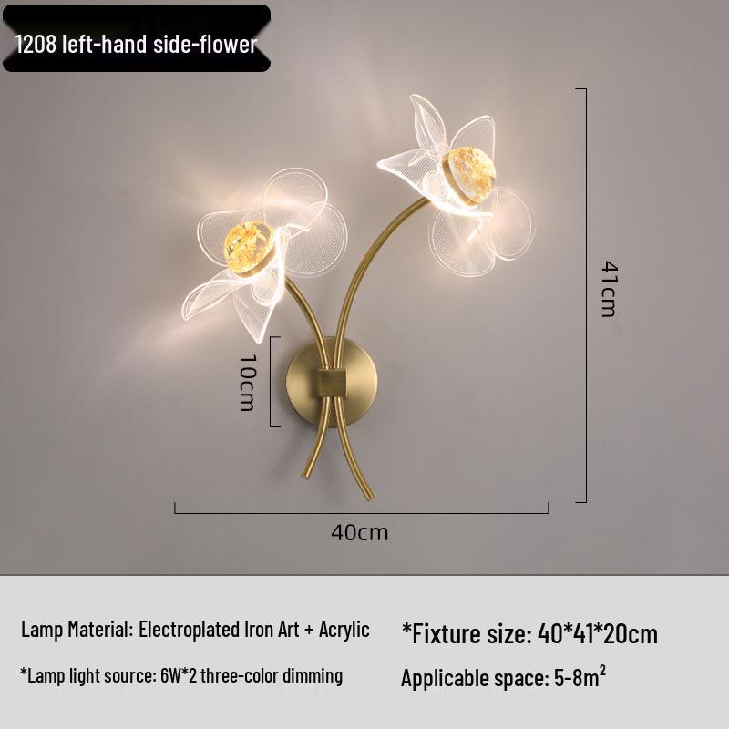 Кристальный Роскошный Настенный Светильник: Беспроводной прикроватный светильник для гостиной и коридора