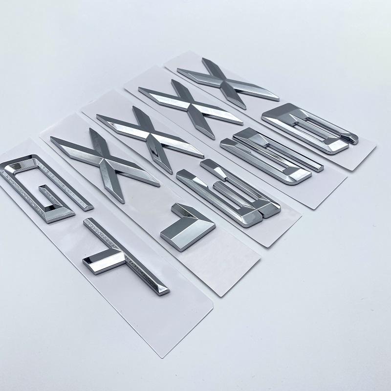 Новая маленькая эмблема GT X1 X3 X4 X5 X6 X7 ABS для BMW E36 E39 E70 E90 F10 F30, табличка на багажник автомобиля, наклейка с логотипом, хромированная глянцевая