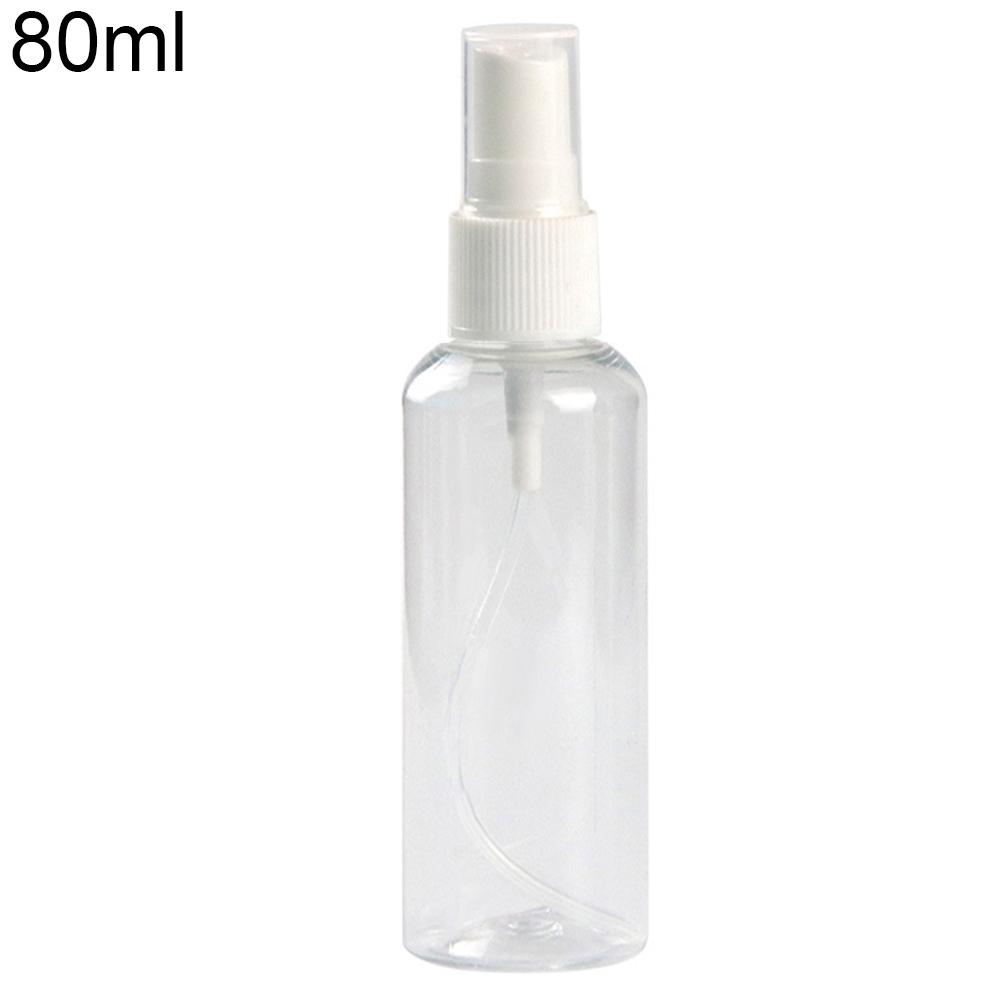 Portable Travel Transparent Plastic Empty Cosmetic Sample Spray Bottle Atomizer