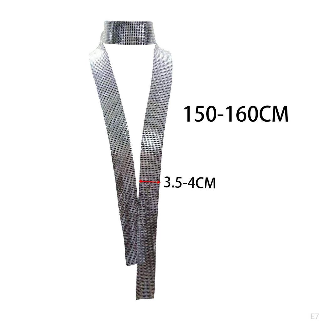 Элегантное колье-шарф с пайетками для вечерних мероприятий