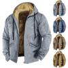 Men's Solid Color Jacket Men's Spring And Autumn Casual Trend Zipper Hooded Jacket