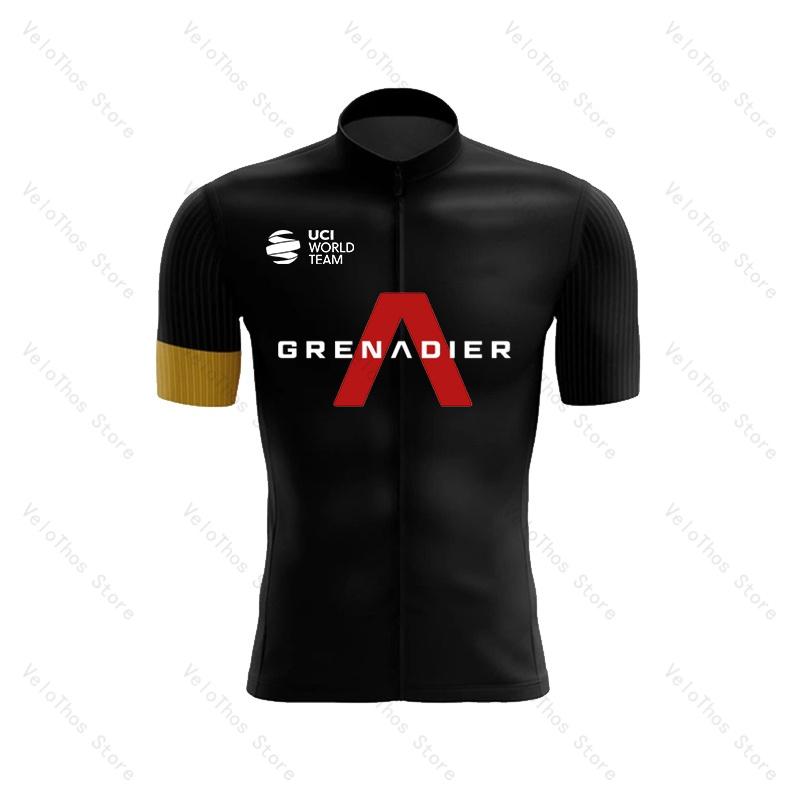 Ineos Grenadier Cycling Set Short Sleeve Jersey and Bib Shorts Pro Race Bicycle Clothing Suit Summer MTB Ropa Maillot Breathable