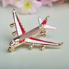 New Exquisite Plane Zinc Zinc Alloy Enamel Aircraft Jewelry Brooch Badge Pins